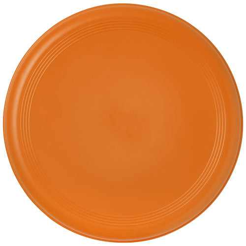 Orange Crest Frisbee aus recyceltem Material, individuell bedruckbar, ideal f7cr Werbeartikel bei Signalshop.de