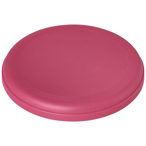 Roter Crest recycelter Frisbee aus Kunststoff, individuell bedruckbar, von Signalshop.de. Werbeartikel, Werbegeschenke.