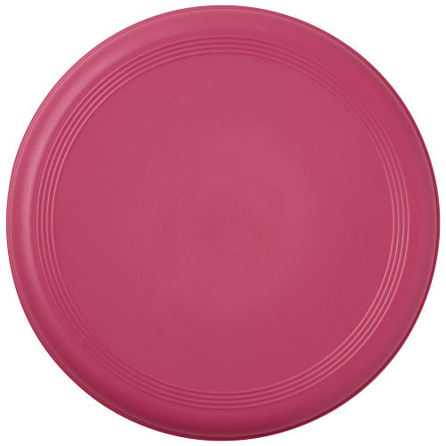 Roter Crest recycelter Frisbee aus nachhaltigem Material, individuell bedruckbar mit Logo, Signalshop.de Werbeartikel.