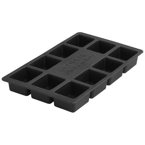 Schwarzer Chill Eiswürfelbehälter aus Silikon, individuell gestaltbar, Signalshop.de Werbeartikel Giveaway
