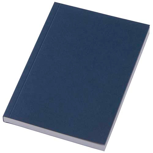 Blaues Novella Austen A6 Softcover Notizbuch mit 100 Blatt, individuell gestaltbar, Signalshop.de Werbeartikel