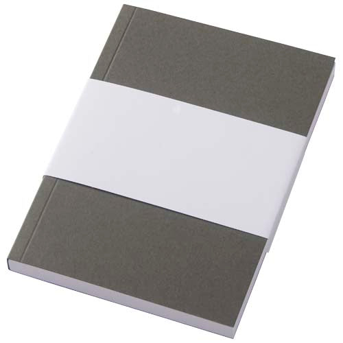 Graues A6 Softcover Notizbuch von Signalshop.de, individuell gestaltbar, ideal als Werbeartikel oder Giveaway.