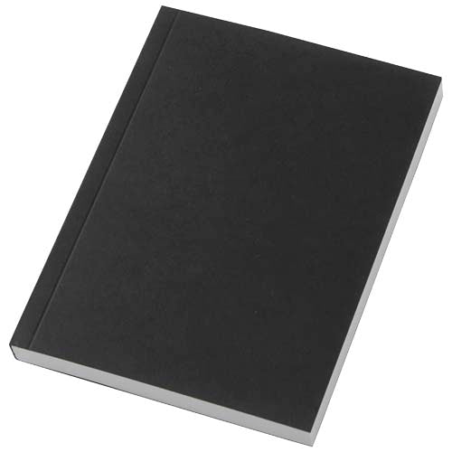 Novella Austen A6 Notizbuch, schwarz, Softcover, individuell bedruckbar, von Signalshop.de, Werbeartikel.