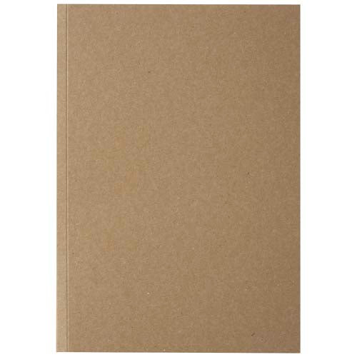 Novella Austen A5 Notizbuch aus recyceltem Kraftpapier, individuell gestaltbar, Signalshop.de Werbeartikel.