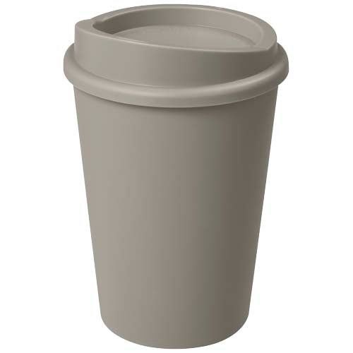Grauer Americano Switch Becher 300 ml, individuell bedruckbar, nachhaltig, Signalshop.de Werbeartikel.