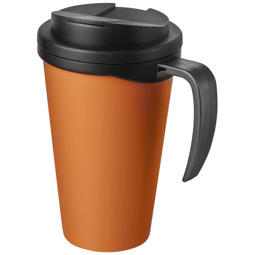Oranger Americano® Grande 350 ml Isolierbecher aus Kunststoff, auslaufsicher, individuell mit Logo gestaltbar, Signalshop.de Werbeartikel.
