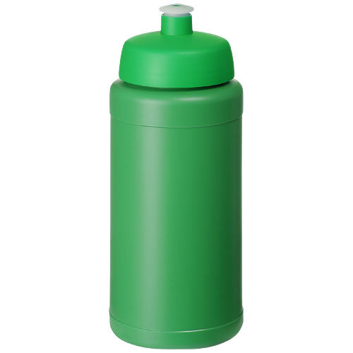 Grüne recycelte Sportflasche 500 ml mit Logo bedruckbar, erhältlich bei Signalshop.de. Werbeartikel, Werbegeschenke.