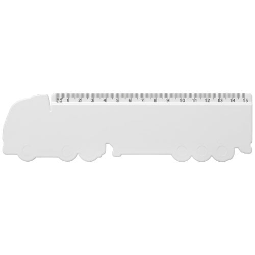 Tait 15 cm LKW-förmiges Lineal aus Recycling-Kunststoff, individuell mit Logo, Signalshop.de Werbeartikel.