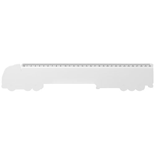 30 cm LKW-Lineal aus Recycling-Kunststoff, individuell bedruckbar, von Signalshop.de; Werbeartikel, Werbegeschenke.