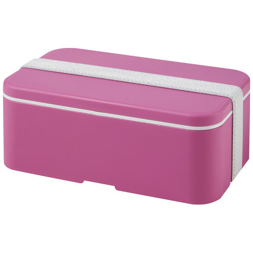 MIYO Lunchbox in Rosa, nachhaltige Brotdose mit individuell bedruckbarer Fläche, erhältlich bei Signalshop.de. Werbeartikel, Werbegeschenke, Werbemittel, Giveaway.