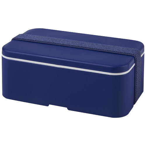 MIYO Lunchbox aus Kunststoff, dunkelblau, nachhaltig, individuell mit Logo bedruckbar, bei Signalshop.de erhältlich.