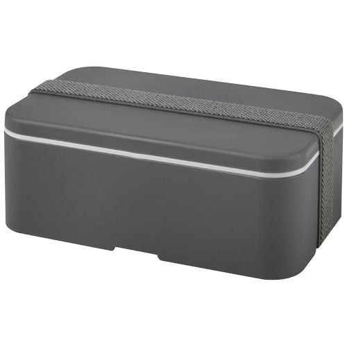 MIYO Lunchbox in Grau, rechteckig, nachhaltig, individuell gestaltbar mit Logo, Signalshop.de Werbeartikel.