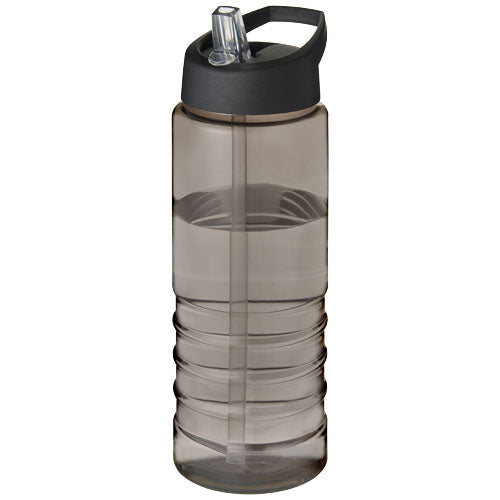 Graue H2O Active® Eco Treble 750 ml Sportflasche aus recyceltem Material von Signalshop.de, individuell bedruckbar.