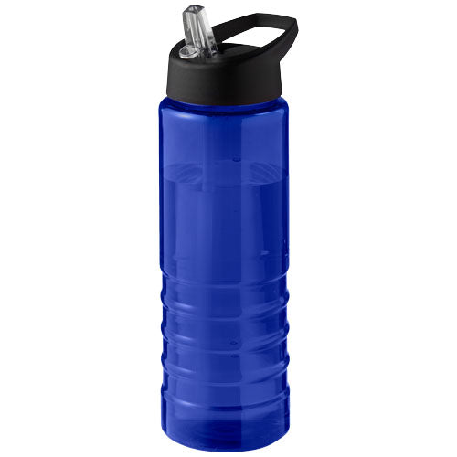 Blaue Sportflasche 750 ml, recyceltes Material, mit Stülpdeckel, individuell bedruckbar, Signalshop.de Werbeartikel.