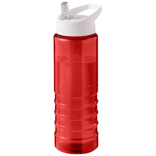 Rote H2O Active® Eco Treble 750 ml Sportflasche mit Stülpdeckel von Signalshop.de, individuell bedruckbar, nachhaltig.