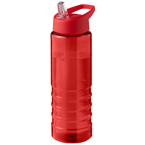 Rote H2O Active® Eco Treble 750 ml Sportflasche aus recyceltem Material mit Stülpdeckel, Signalshop.de Werbeartikel.