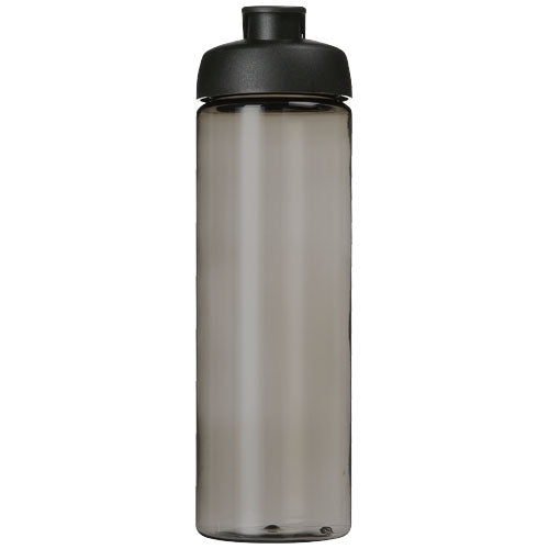 Graue H2O Active® Eco Vibe 850 ml Sportflasche aus recyceltem Kunststoff mit Klappdeckel, individuell gestaltbar bei Signalshop.de; Werbeartikel, Werbegeschenke, Werbemittel, Giveaway.