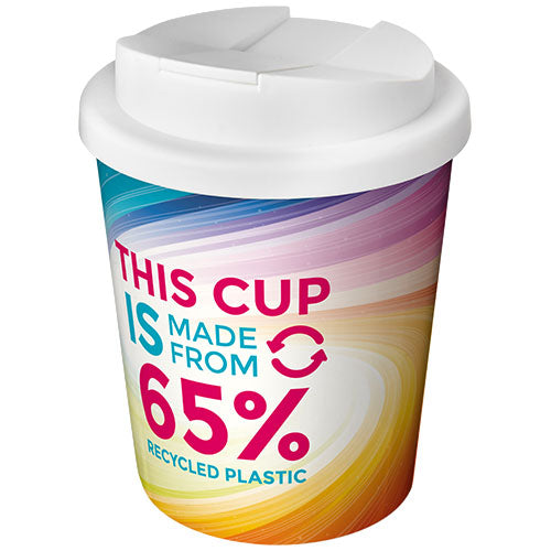 Brite-Americano Becher, 250 ml, mit Recycling-Aufdruck, individuell bedruckbar, Signalshop.de Werbeartikel.