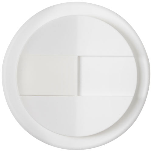 Weißer Brite-Americano Espresso Eco Isolierbecher mit individuell bedruckbarem Deckel, erhältlich bei Signalshop.de. Werbeartikel, Werbegeschenke, Werbemittel, Giveaway.