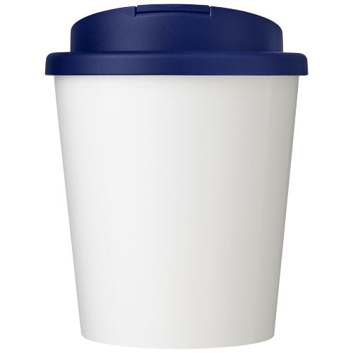 Brite-Americano Espresso Becher, weiß-blau, recycelbar, individuell bedruckbar, Signalshop.de Werbeartikel.