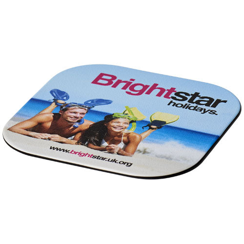 Quadratischer Brite-Mat® Untersetzer aus recyceltem Kunststoff, individuell bedruckbar, Signalshop.de Werbeartikel