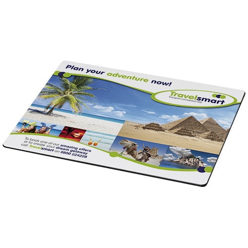 Rechteckiges Brite-Mat® Mauspad mit Reisebildern, individuell bedruckbar, Signalshop.de Werbeartikel.