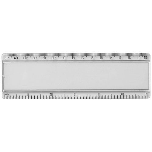 Ellison 15 cm Kunststofflineal mit Papiereinlage, individuell gestaltbar, von Signalshop.de Werbeartikel Werbegeschenke Werbemittel Giveaway.