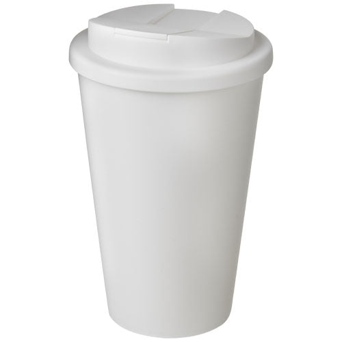 Weißer Americano® 350 ml Isolierbecher mit Schraubverschluss, individuell gestaltbar, bei Signalshop.de; Werbeartikel, Werbegeschenke, Werbemittel, Giveaway.