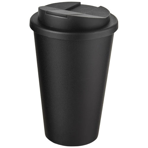 Schwarzer Americano® 350 ml Isolierbecher mit Schraubverschluss, individuell gestaltbar, Signalshop.de Werbeartikel.