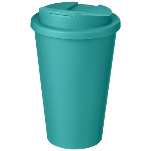 Türkiser Americano® 350 ml Isolierbecher mit auslaufsicherem Schraubverschluss, individuell gestaltbar bei Signalshop.de, ideal für Werbeartikel, Werbegeschenke, Werbemittel, Giveaway.