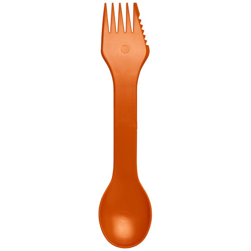 Epsy 3-in-1 Gabel-Löffel-Messer, orange, individuell bedruckbar, ideal für Camping, Signalshop.de Werbeartikel.