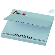 Sticky-Mate® Haftnotizen 75x75 mm in Blau mit individuellem Logo, ideal als Werbeartikel bei Signalshop.de.