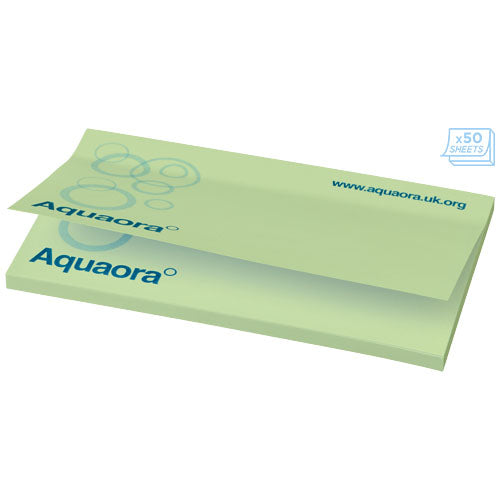 Signalshop.de Sticky-Mate® Haftnotizen 127 x 75 mm, grün, individuell bedruckbar, Werbeartikel Werbegeschenke Giveaway.