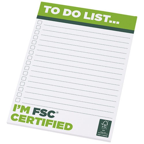 Desk-Mate A5 Notizblock, FSC-zertifiziert, individuell bedruckbar mit Logo, Signalshop.de Werbeartikel.