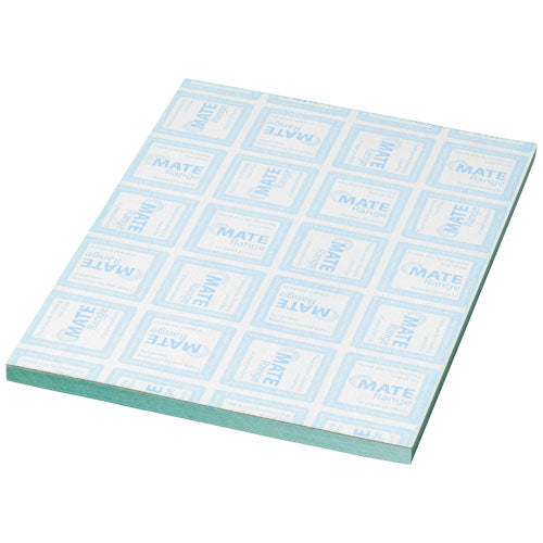 Desk-Mate A6 Notizblock, individuell gestaltbar, weiß, von Signalshop.de, ideal als Werbeartikel oder Giveaway.