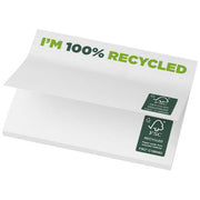 Sticky-Mate® recycelte Haftnotizen, weiß, 100x75 mm, individuell bedruckbar, Signalshop.de Werbeartikel