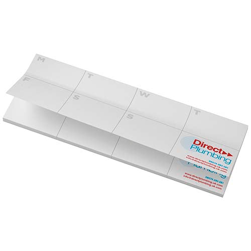 Sticky-Mate Haftnotizen aus recyceltem Material mit Logo von Signalshop.de, individuell bedruckbar, Werbeartikel.