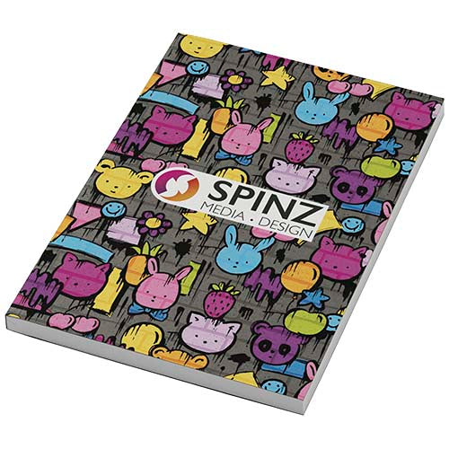 Buntes Novella Austen A5 Softcover Notizbuch mit individuellem Logo-Druck, Signalshop.de Werbeartikel.