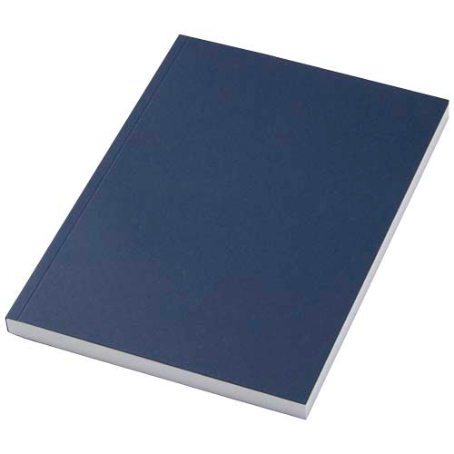 Blaues A5 Softcover Notizbuch, 100 Blatt, individuell bedruckbar, ideal als Werbeartikel von Signalshop.de.