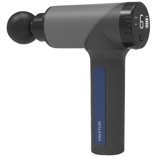 Prixton MGF100 Massagepistole in Schwarz, individuell gestaltbar, ideal fr Fitness und Therapie bei Signalshop.de, Werbeartikel, Werbegeschenke, Werbemittel, Giveaway.