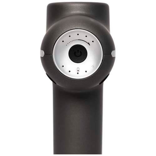 Prixton MGF80 Synergy Massagepistole in Schwarz, individuell gestaltbar, erhältlich bei Signalshop.de. Werbeartikel, Werbegeschenke, Werbemittel, Giveaway.