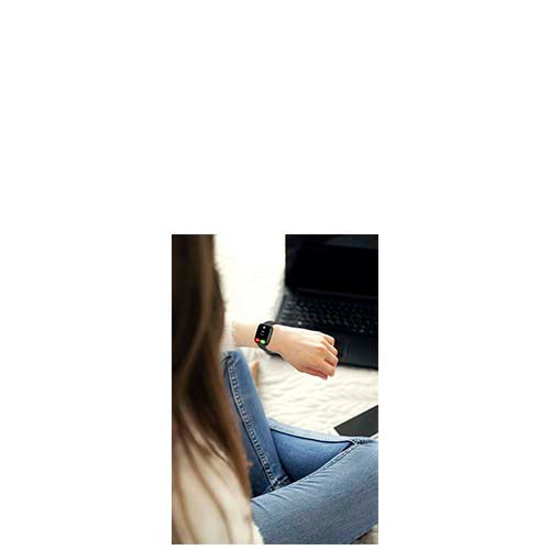 Prixton Alexa SWB29 Smartwatch am Handgelenk, Signalshop.de Werbeartikel, individuell gestaltbar.