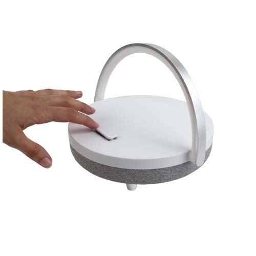 Prixton 4-in-1 Bluetooth-Lautsprecher mit LED-Licht, weiß, individuell mit Logo gestaltbar, Signalshop.de Werbeartikel