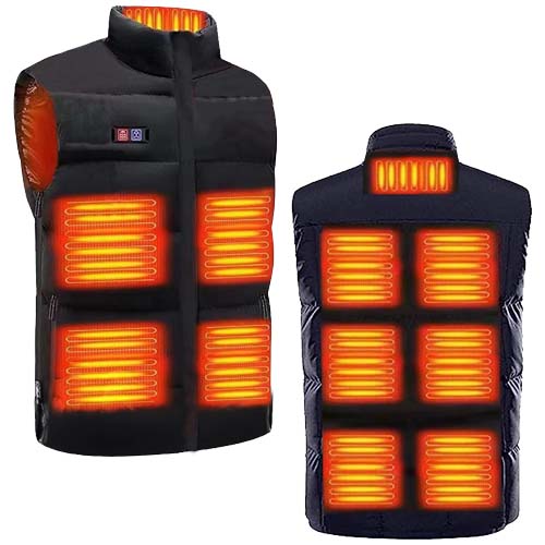 SCX.design G01 beheizbare schwarze Thermoweste mit Powerbank, individuell gestaltbar, bei Signalshop.de, Werbeartikel.
