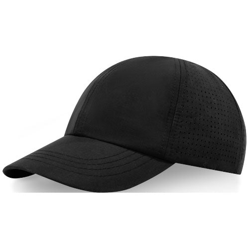 Schwarze Mica GRS recycelte Kappe von Signalshop.de, individuell bedruckbar, ideal als Werbeartikel, nachhaltig.
