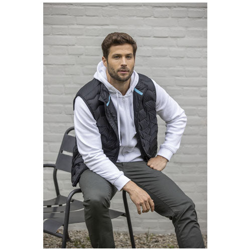 Epidote GRS isolierter Bodywarmer aus recyceltem Material mit Logo von Signalshop.de, ideal als Werbeartikel.