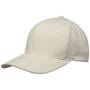 Beige recycelte Kappe aus 6 Segmenten, nachhaltig, individuell mit Logo bedruckbar, Signalshop.de Werbeartikel.