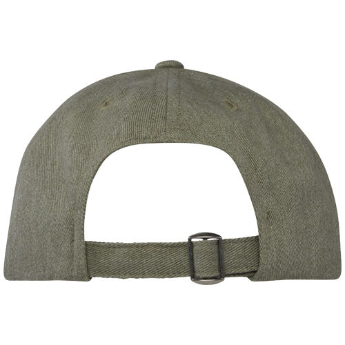 Olivegrüne recycelte Kappe mit verstellbarem Verschluss, individuell gestaltbar, von Signalshop.de, Werbeartikel.