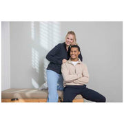 Tin Aware™ Pullover Unisex aus recyceltem Material, beige und schwarz, individuell gestaltbar bei Signalshop.de Werbeartikel.