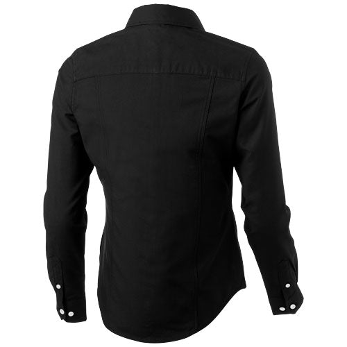 Vaillant langärmlige Bluse in Schwarz, individuell gestaltbar, ideal als Werbeartikel bei Signalshop.de